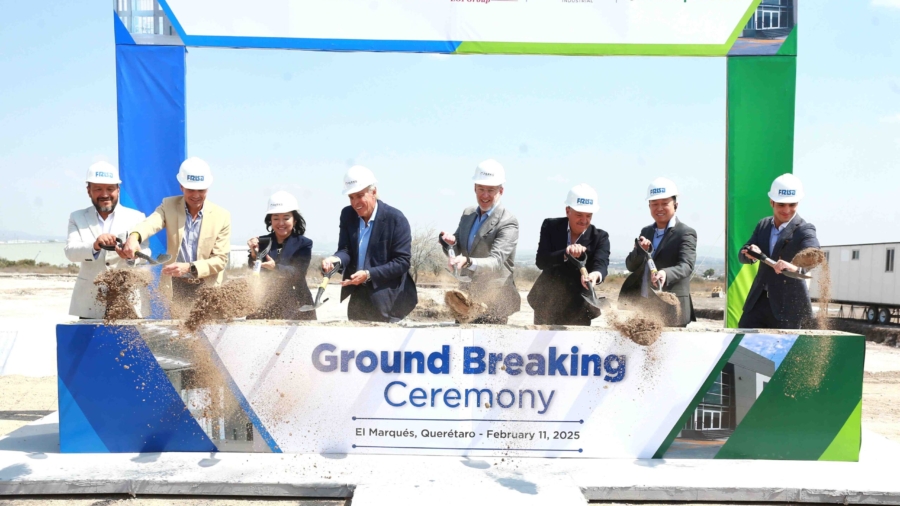 Colocan primera piedra de EOI Electronics en Querétaro: inversión de 70 mdd y 800 empleos