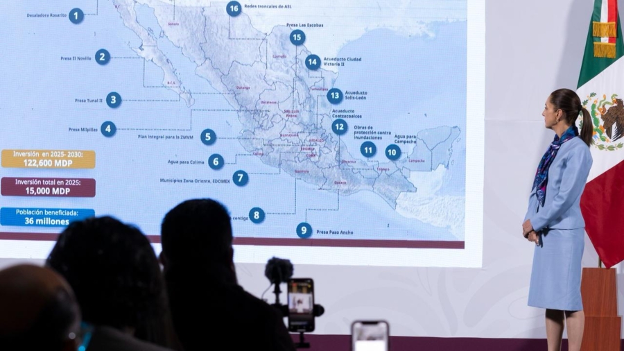 Gobierno de México lanza megaproyecto hídrico: 17 obras beneficiarán a 36 millones de personas