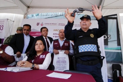Inicia operaciones nuevo módulo del programa “Sí al Desarme, Sí a la Paz” en Venustiano Carranza