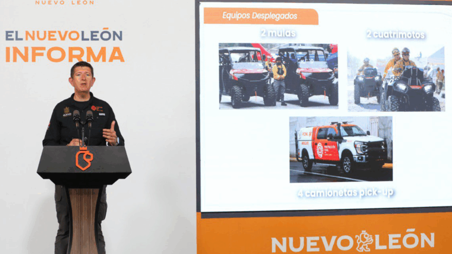 Refuerzan lazos Nuevo León y Texas con segundo despliegue internacional de Protección Civil