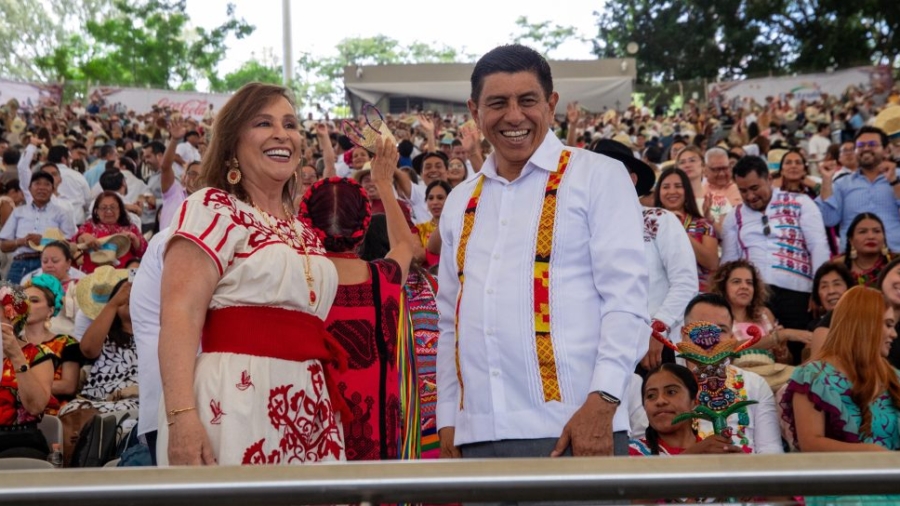 Rocío Nahle celebra la grandeza de las raíces indígenas en la Guelaguetza 2025