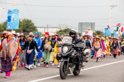 Policías de Querétaro brindan acompañamiento a la 63ª Peregrinación Femenina al Tepeyac