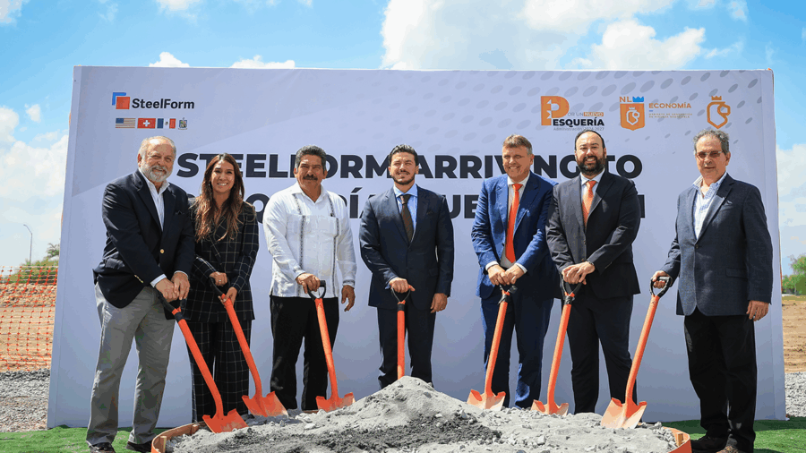 Nuevo León arranca construcción de planta Steelform y alcanza récord histórico en inversión extranjera