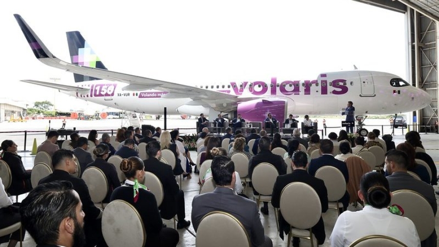 Jalisco fortalece su conectividad aérea con nuevas rutas de Volaris y el avión número 150