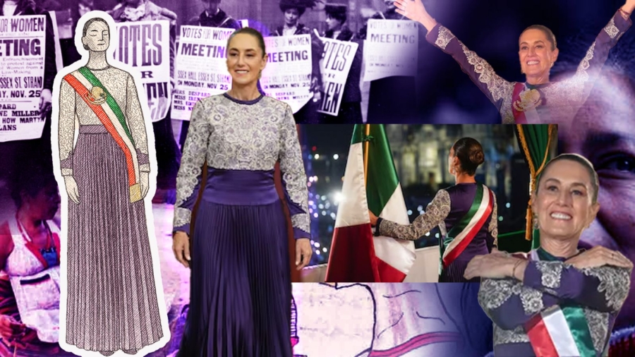 El vestido morado que tejió historia: Claudia Sheinbaum y el nuevo símbolo del poder femenino en México