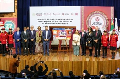 El Buen Fin cumple 15 años: Lotería Nacional lanza billete conmemorativo y celebra alianza que fortalece la economía mexicana