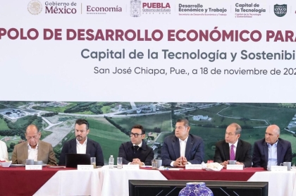 Puebla proyecta 20 mmdp y 20 mil empleos con el Polo de Desarrollo para el Bienestar