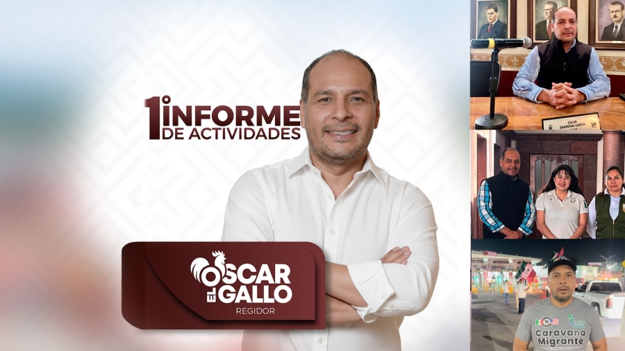 Oscar Sandoval rinde informe sin lujos y apuesta por una gestión cercana en San Juan del Río