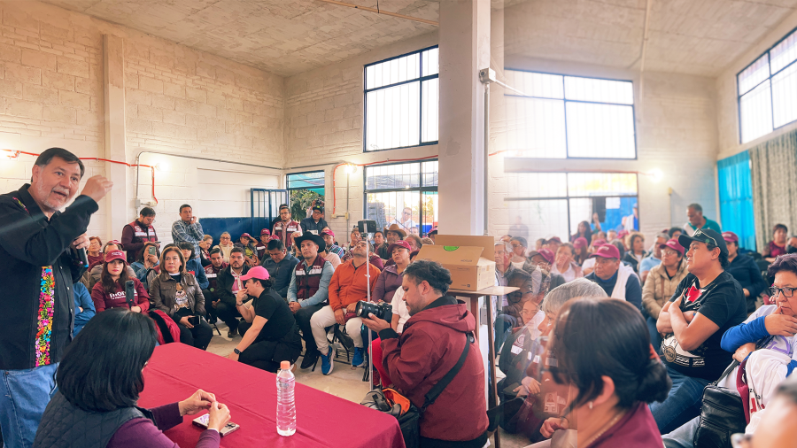 Unidad, territorio y activación política: Bety Robles y Noroña miden fuerza en Querétaro
