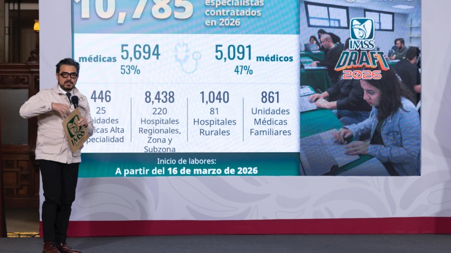Cifra histórica: Sheinbaum anuncia la contratación de 14 mil médicos especialistas para blindar la salud pública