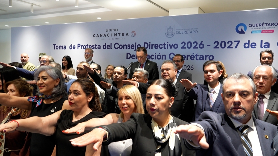 El motor económico: CANACINTRA Querétaro renueva dirigencia ante Kuri con el reto de innovar frente a la crisis de agua y energía