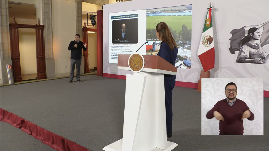 El cinismo del «oro azul»: Sheinbaum y Conagua exhiben a la familia Calzada por saquear agua para su club de polo en Querétaro