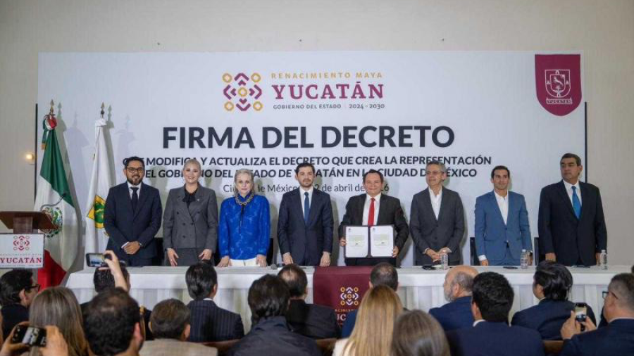 Yucatán pisa fuerte en la capital: Joaquín Díaz Mena actualiza el decreto de Representación en la CDMX