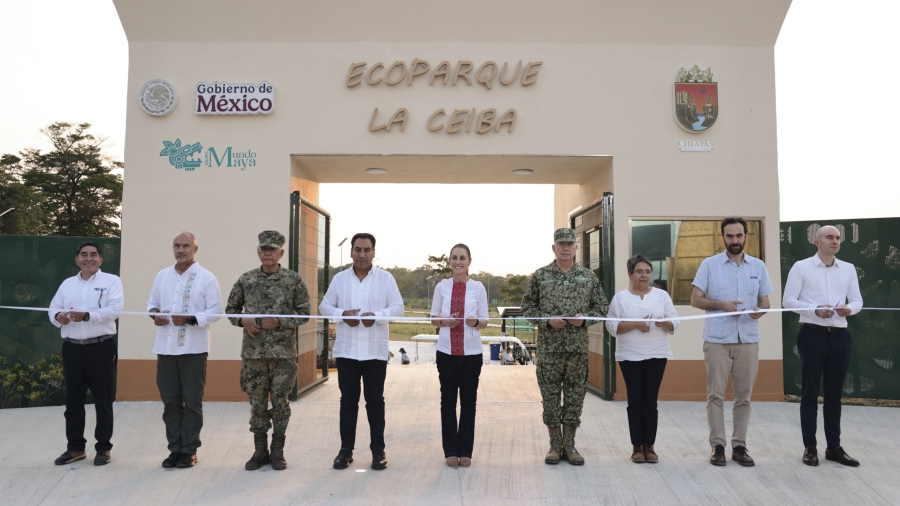Soberanía, ecología y 40 horas: Sheinbaum inaugura el Ecoparque «La Ceiba» en el corazón de Palenque