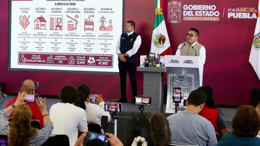 Justicia para quienes nos cuidan: Armenta destina 400 MDP para dar vivienda a policías y bomberos en San José Chiapa