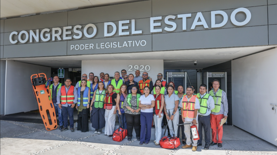 Congreso de Querétaro supera el Primer Simulacro Nacional 2026: Evacuan sede en menos de 4 minutos