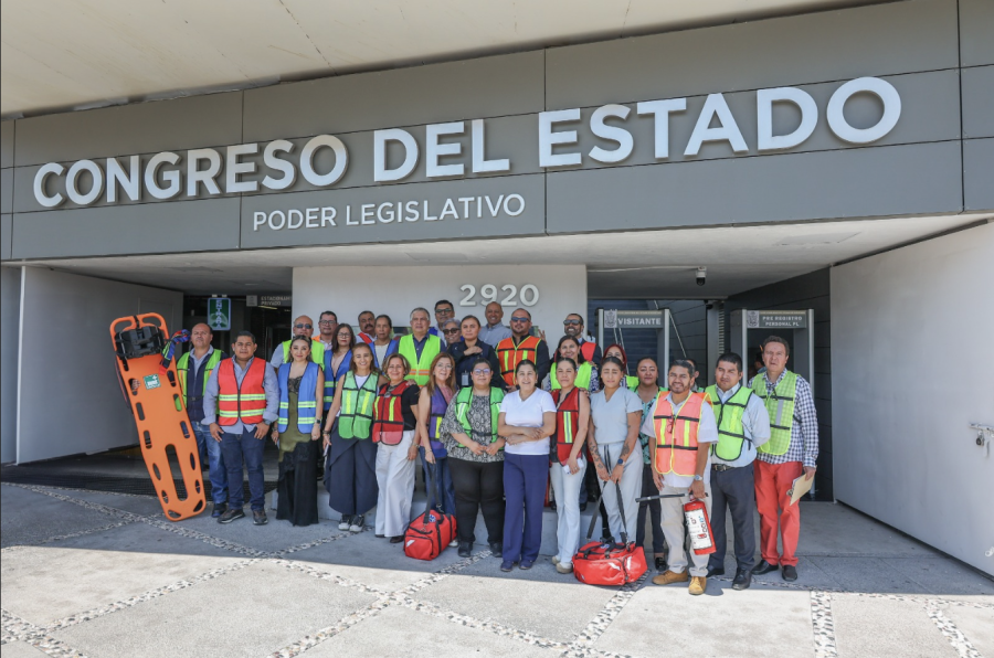 Congreso de Querétaro supera el Primer Simulacro Nacional 2026: Evacuan sede en menos de 4 minutos