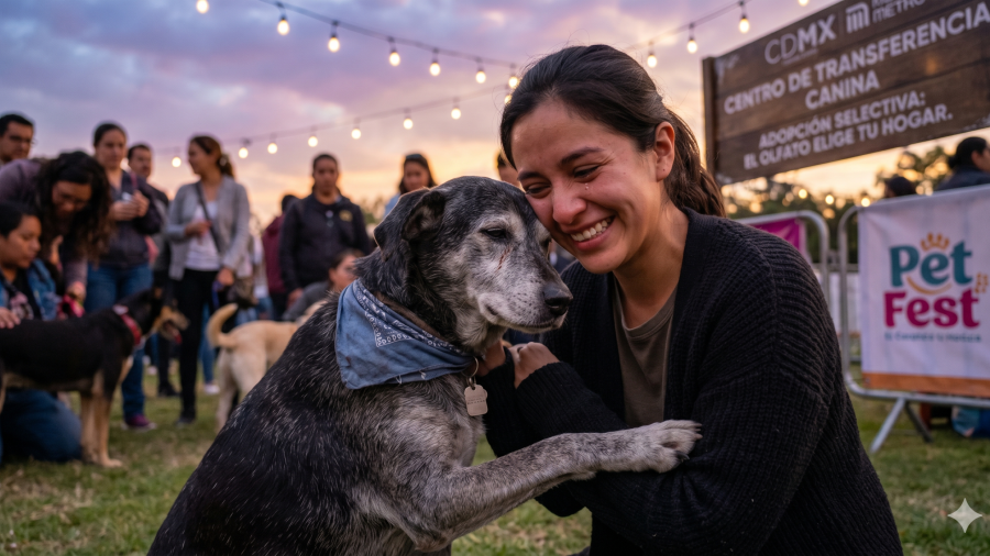 Adopción selectiva en México: Perros rescatados del Metro eligen a sus familias en Campo Marte