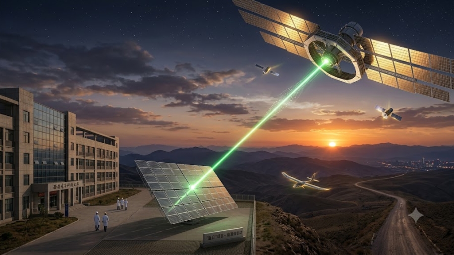 De la ciencia ficción a la órbita: China marca hito en transmisión de energía inalámbrica para su futura central solar espacial