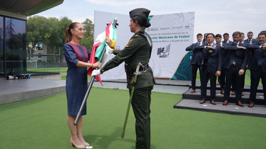 «La patria confía en ustedes»: Sheinbaum abandera a la Selección Mexicana a 3 días del Mundial 2026