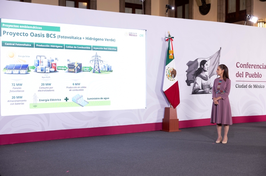 Sheinbaum anuncia plan histórico de energías renovables: México sumará 32 mil MW hacia 2030