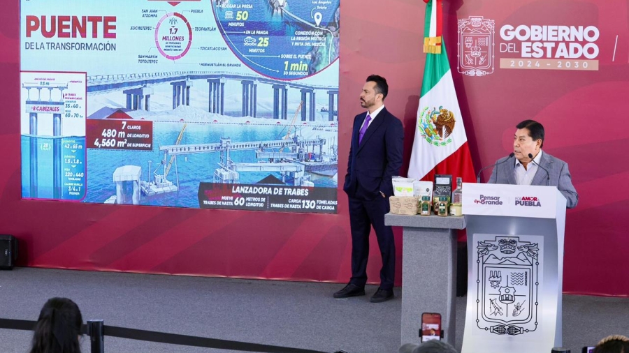 De 50 minutos a 90 segundos: Armenta abre el «Puente de la Transformación» y salda una deuda de 70 años en Puebla