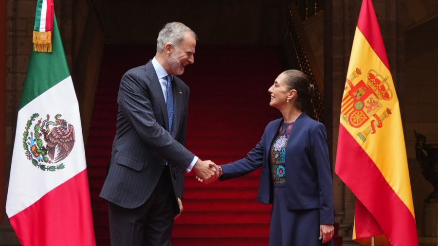 Sheinbaum recibe al rey Felipe VI en Palacio Nacional y abre nueva etapa diplomática entre México y España