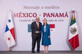 México se suma al protocolo de neutralidad del Canal de Panamá; Sheinbaum y Mulino relanzan la cooperación bilateral