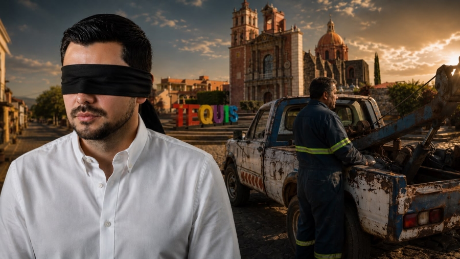 ¿Quién controla las grúas en Tequisquiapan? Denuncian arrastres foráneos y un gobierno que no responde